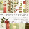 Pad of scrapbooking papers - Craft O Clock - Heritage Stories