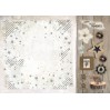 Scrapbooking paper pad - Studio Light - Frozen Forest - Die Cut Foil Block
