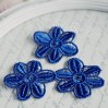 Guipure lace flowers - widh 4,5cm - dark blue - 1 meter