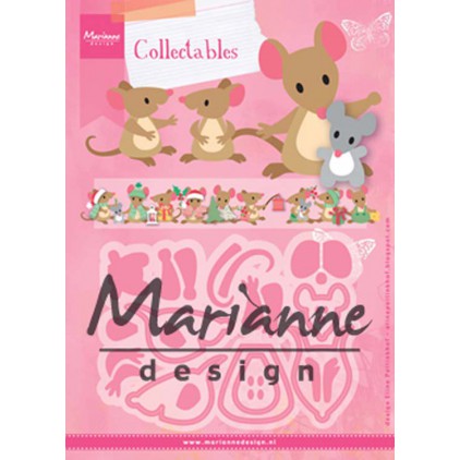 Marianne Design Collectables Eline's mice family die - COL1437
