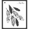 Mask, stencil, template - feathers 15x15 - Snip Art