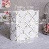 Album base square- Texture - Delicate flowers - 20x20x7 cm - Fabrika Decoru
