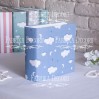 Baza albumowa kwadratowa- materiał - Blue clouds - 20x20x7 cm - Fabrika Decoru