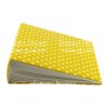 Album base square- Textile - Peas in yellow - 20x20x7 cm - Fabrika Decoru