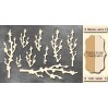 Set of cardboard - Chipboard - Fabrika Decoru - Twigs with buds-FDCH 45