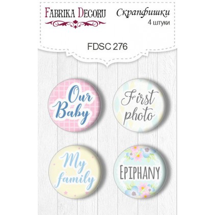 Selfadhesive buttons/badge - Fabrika Decoru - Puffy Fluffy GIRL - 276