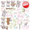 Scrapbooking papers - set of papers 30x30cm - Puffy fluffy girl - Fabrika Decoru