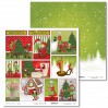 Scrapbooking paper - Christmas with elves - 06 - Laserowe LOVE