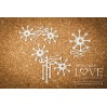 Cardboard -Ornaments with stars- Vintage Christmas - LA18721- Laserowe LOVE