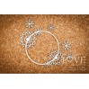 Cardboard -Delicate frame with snowflakes - Arctic Sweeties - LA18619- Laserowe LOVE