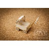 Tekturka -Wózek 3D dziewczynka -Vintage Baby - LA18517- Laserowe LOVE