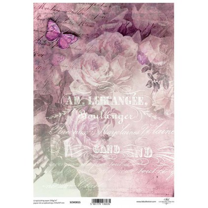Scrapbooking paper A4 - SCM015 - ITD Collection