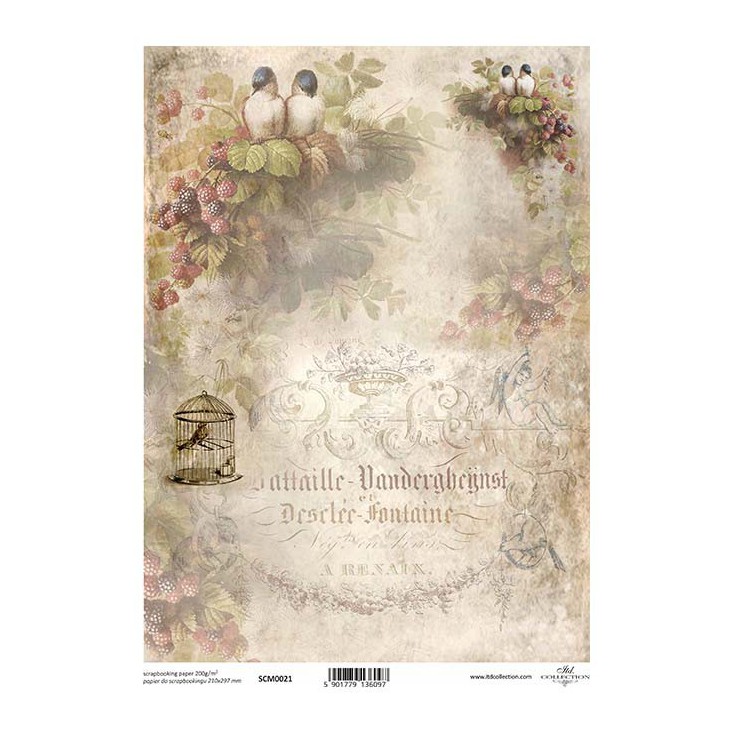 Scrapbooking paper A4 - SCM021 - ITD Collection