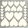 Hearts set Hearts set - Cardboard element - the MiNi art
