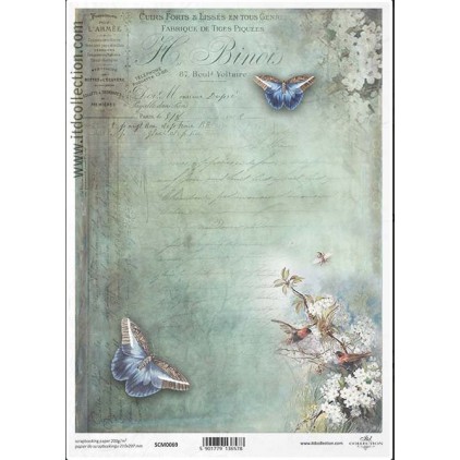Scrapbooking paper A4 - SCM069- ITD Collection