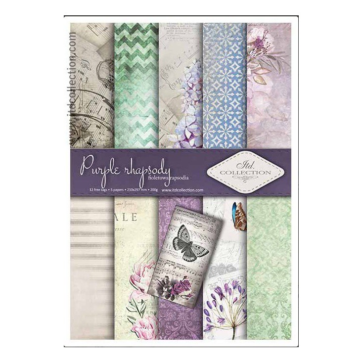 Set of scrapbooking papers - A4 - SCRAP013 - ITD Collection