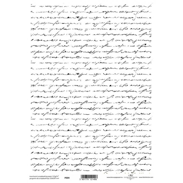 Parchment paper printed, tracing paper- P0004 - ITD Collection