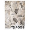 Papier pergaminowy drukowany, kalka - P033- ITD Collection
