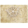 Cardboard - Butterfly on a napkin - large - SnipArt