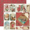 Zestaw papierów do tworzenia kartek i scrapbookingu - Stamperia - Christmas time - SBBL23