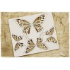 Butterfly wings - set of 3 - laser cut decor - light chipboard - SnipArt