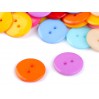 Guziki plastikowe - mix kolorów 01 - 12 sztuk