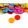 Plastic buttons - mix of colors 02 - 12 pieces