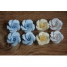 Zestaw papierowych kwiatów - miks kolorów 125 - 8 sztuk