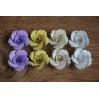 A set of paper flowers - mix of colours 129 - 8 pieces