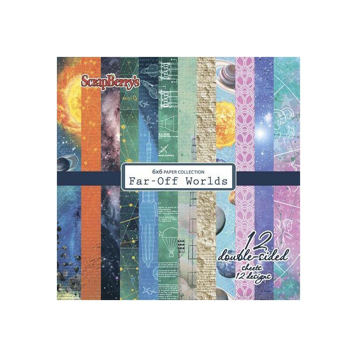 Set of scrapbooking papers - ScrapBerry's - Far-off worlds