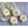 A set of paper flowers - cream- 170134 - 4 pieces