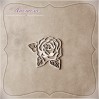 Wycinanka tekturowa - Anemone - Róża z listkami