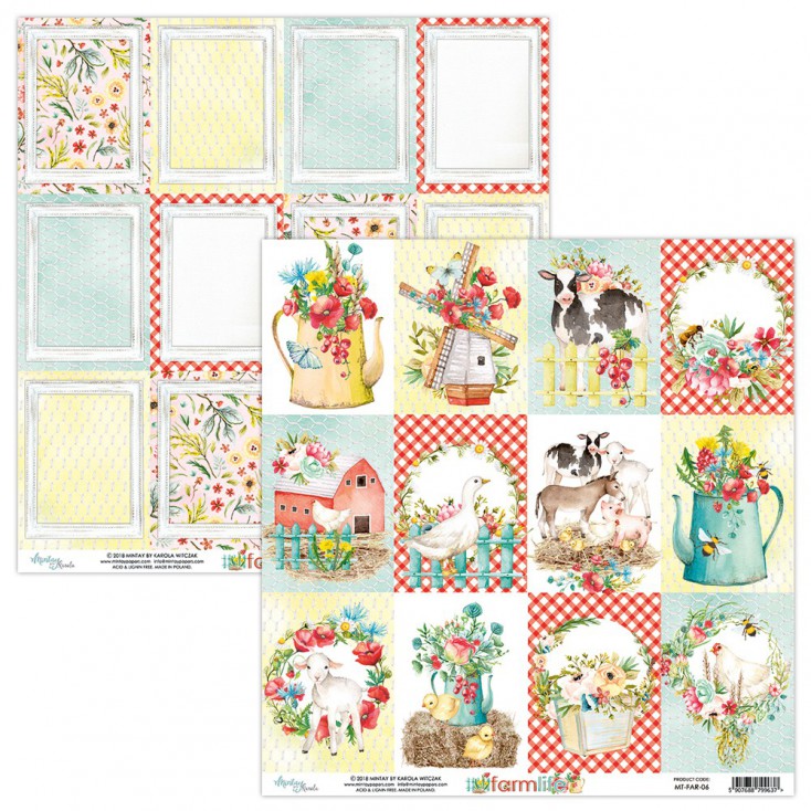 Scrapbooking paper - Mintay Papers - Farmlife 06