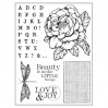 Set of clear stamps - Stamperia - Peony