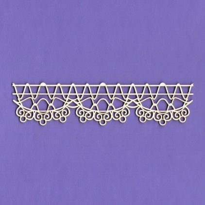 Cardboard element - Border lace Galia - Crafty Moly
