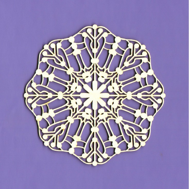 Cardboard element - Winter collection - Snowflakes large 3- Crafty Moly