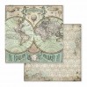 Set of scrapbooking papers - Stamperia - Voyages Fantastoques MAXI - SBBXL01