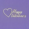 Cardboard element -Happy Valentine's - heart - Crafty Moly