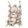 Set of clear stamps - Wild Rose Studio -Bears on swing CL504