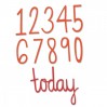 Wykrojnik do wycinania - Sizzix Thinlits 661163 - Birthday numbers