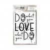 Set of clear stamps - Coosa crafts - Do love - COC-025