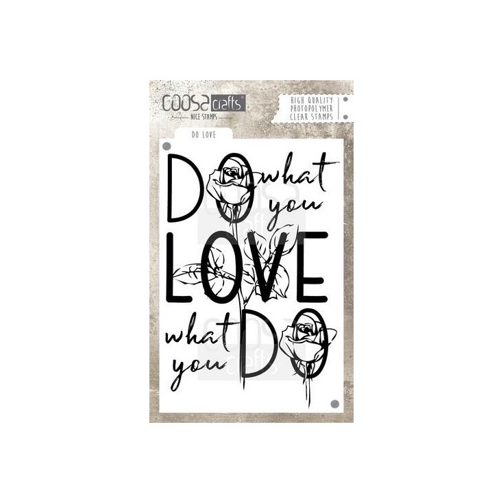 Set of clear stamps - Coosa crafts - Do love - COC-025