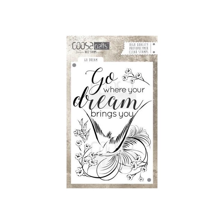 Set of clear stamps - Coosa crafts - Go dream - COC-029