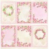 Set of scrapbooking papers - ScrapAndMe -Pink Blossom
