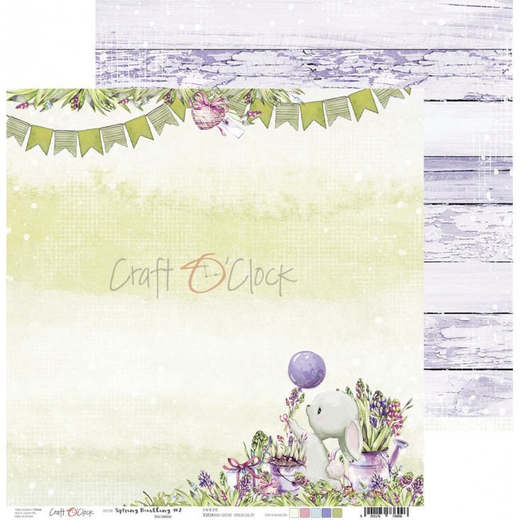 Scrapbooking paper - Craft O Clock - Spring Bustling 02