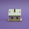 Cardboard element 3d -Crafty Moly - Winter cottage G11