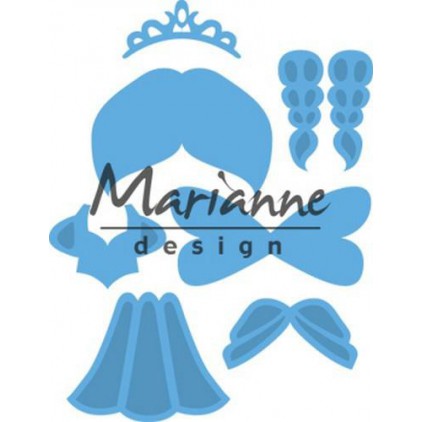 Wykrojniki - Marianne design - Craftables - LR0529 Kim's Buddies princess