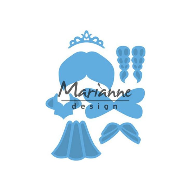 Die cut - Marianne design - Craftables- LR0529 Kim's Buddies princess