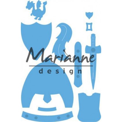 Die cut - Marianne design - Craftables- LR0528 Kim's Buddies knight