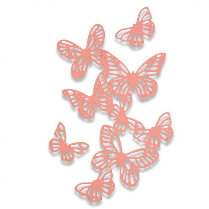 Wykrojniki - Sizzix - Thinlits - 662516 - Butterflies